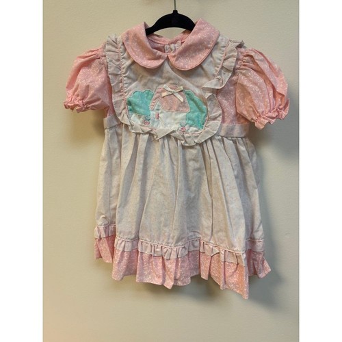 Vtg baby girl pink cottage - baby,