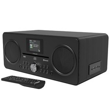 DAB+/DAB & FM Radio CD Player Bluetooth Speaker-AZATOM Trinity D3 Full Black(R)