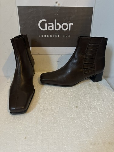 Gabor heels leather boots - boots, size