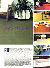 1972 Vintage AUSTRALIAN Print Advert HEUGA CARPET TILES - RETRO INTERIOR DESIGN