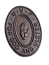 Ulster Volunteer Force (UVF) Brooch Badge Bronze 27x20mm Antique Original