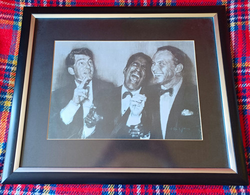 Rat pack hand - rat, framed