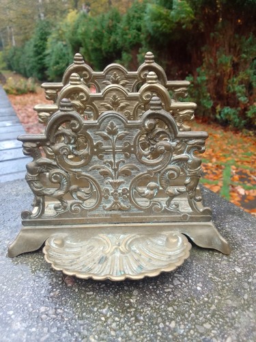Vintage large ornate brass - ornate,