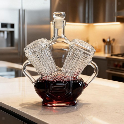Car engine shaped whiskey - engine,