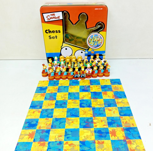 The simpsons chess set - the,