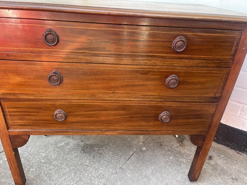 Chest drawers walnut brass - walnut,