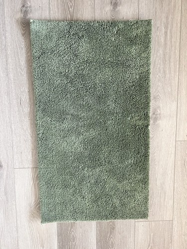 Green rectangular bath mat - green,