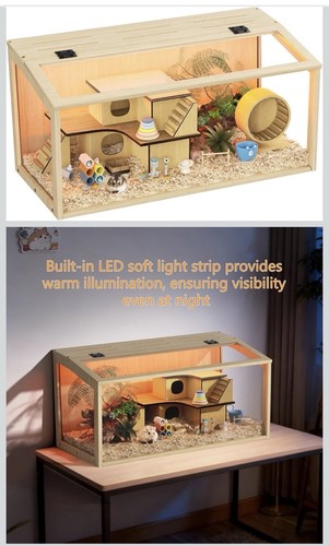 Bingopaw wooden hamster - wooden, cage