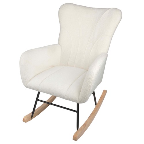 Rocking chair teddy fabric - chair,