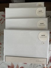 BHS 100% Brushed Cotton Single Pillowcase Cream X4