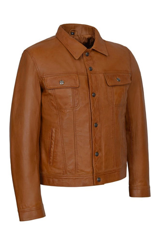 Men trucker lambskin - men's,