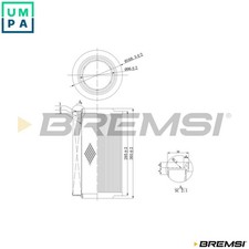 AIR FILTER FA0115 FOR PEUGEOT BOXER/Bus/Van/Platform/Chassis FIAT DUCATO 2.2L