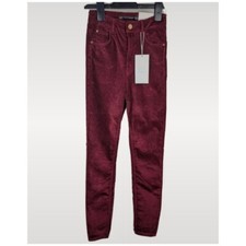 Zara woman burgundy velvet - zara,