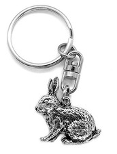 Rabbit Keyring (Silver Pewter