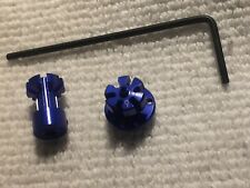 KYOSHO DNANO ALUMINIUM REAR WHEEL HUBS, BLUE, (9L + 9R) DNW109-09