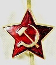 Real Soviet Russian Army Red Star Soldier Cap Hat Badge _ USSR CCCP Militaria 