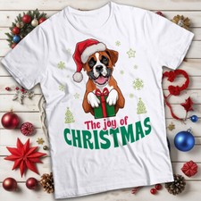 Boxer Dog Christmas T-shirt In