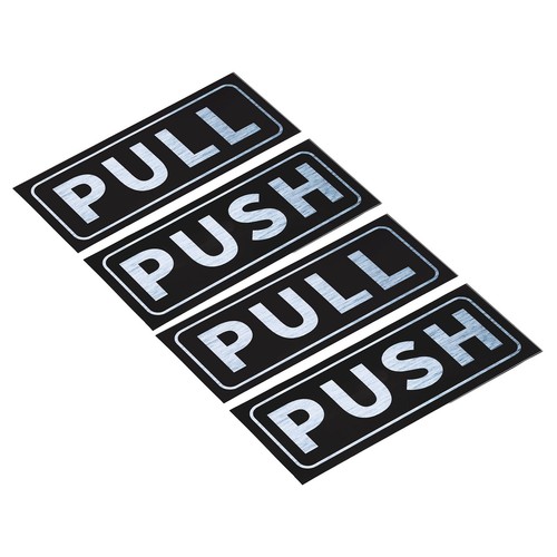 Push pull door sign - door, 5"x