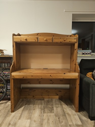 Ducal pine writing desk - pine, with