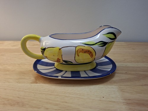 Vintage hand painted pear - painted,
