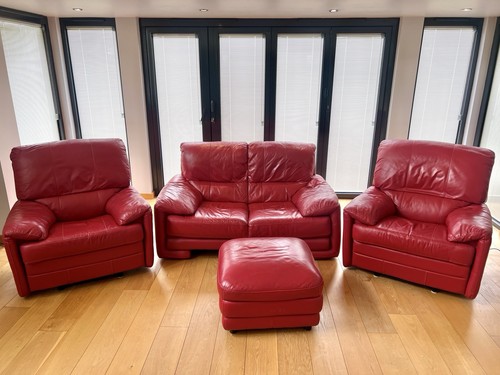 Dfs red leather piece - 3,