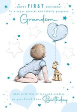 GRANDSON FIRST Birthday Card