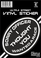 NEW STICKER SORRY OFFICER I