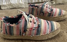Womens Girls Rocket Dog Etty Lace Up Espadrille Boat Shoe Sandal Size 7