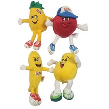 1999 Set Of 4 Dole Fruit Plush