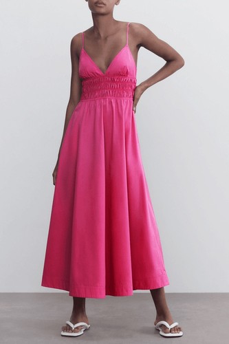 Zara voluminous strappy - strappy, poplin