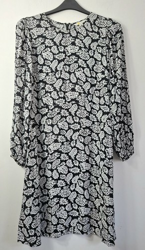 Boden black and white paisley - black,
