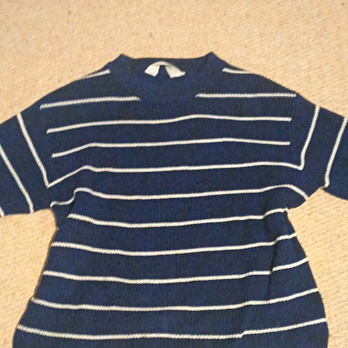 Navy white striped - h&m,