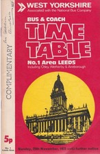WEST YORKSHIRE BUS TIMETABLE
