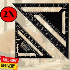 2x Triangle Ruler Metric Angle