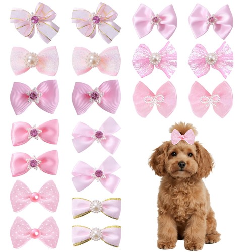 20pcs cute dog hair bows - 20pcs,