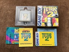 Vintage Nintendo Game Boy Tetris 2 Game With Original Box & Instructions