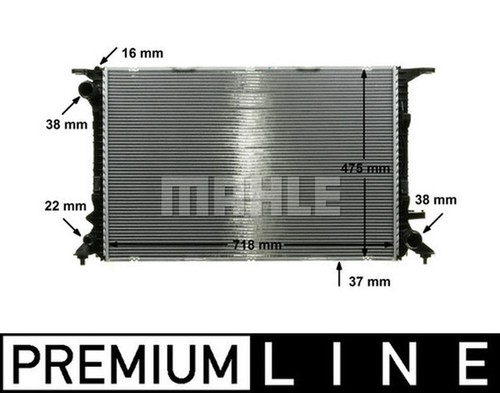 Mahle radiator premium - mahle, line