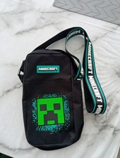 Minecraft Creeper Side Bag Cross Body Zip Close 