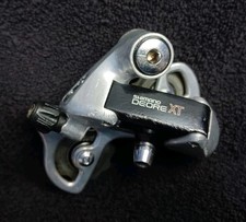 RETRO SHIMANO DEORE XT RD - M735 7 SPEED REAR DERAILLEUR Mech SHORT CAGE (Mr10)