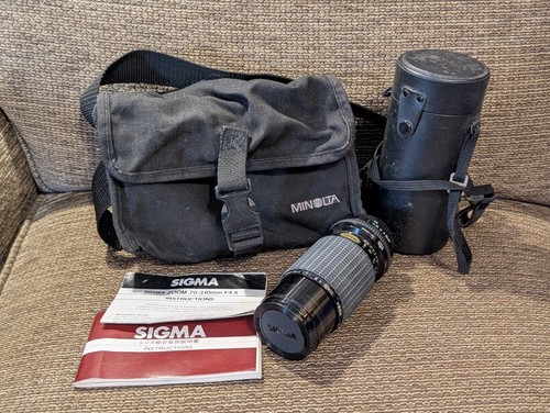 Minolta 210mm zoom - af, lens