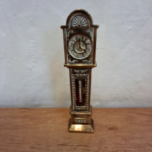 Vintage brass thermometer - vintage,