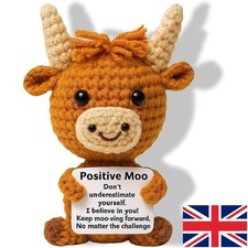 Highland Cow Knitted Doll Cute