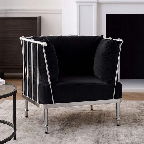 Novo black velvet - velvet, with