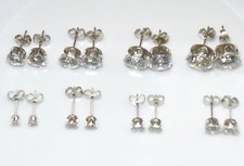 18k WHITE GOLD PLATED CUBIC