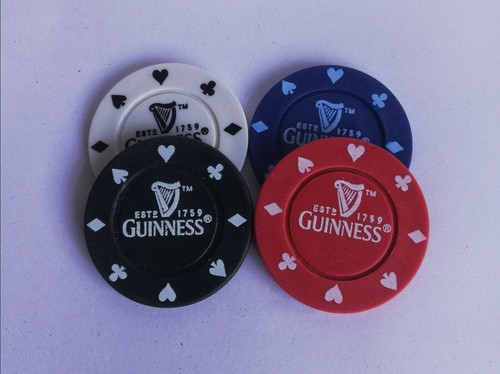 Guinness poker chip - guinness, golf