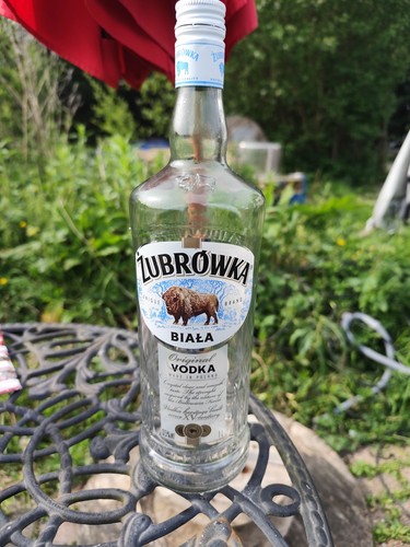 Vodka bottle zubrowka empty - 1l,