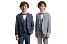 Sirri Boys Micro Check Suit