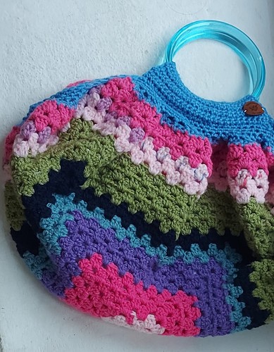 Handmade crochet bag fully - crochet,
