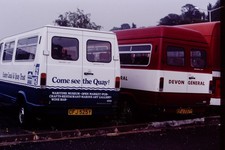 1980s Original Bus Slide Exeter Canal Quay CFJ 525Y & Devon General Ref 8785