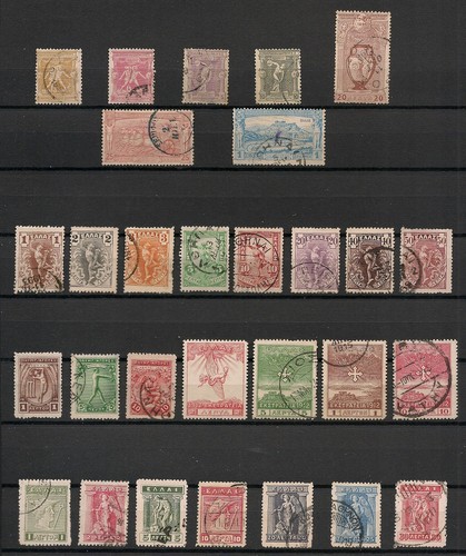 Greece stamps 1896 1917 - greece,